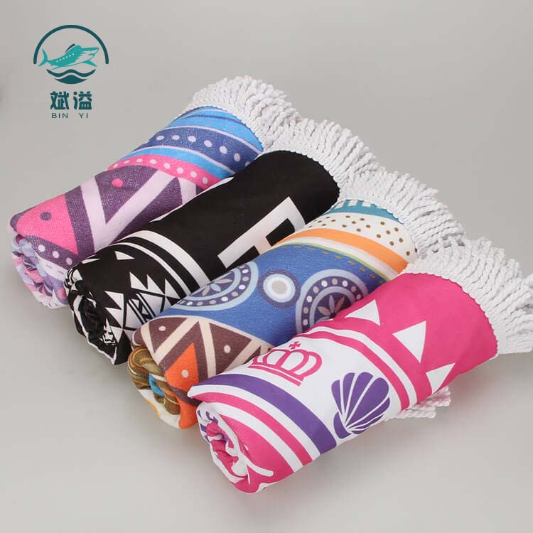 Heat Transfer Printed Round Beach Towel